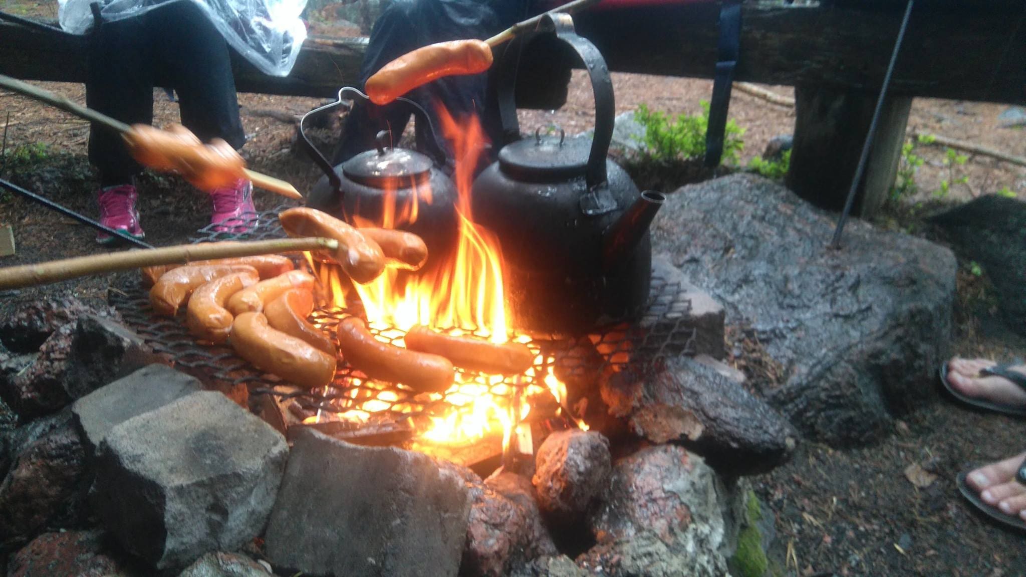 Evästauko melontaretkellä